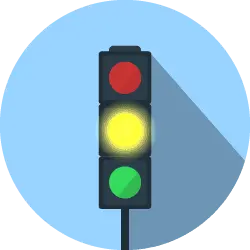 Gelbe Ampel