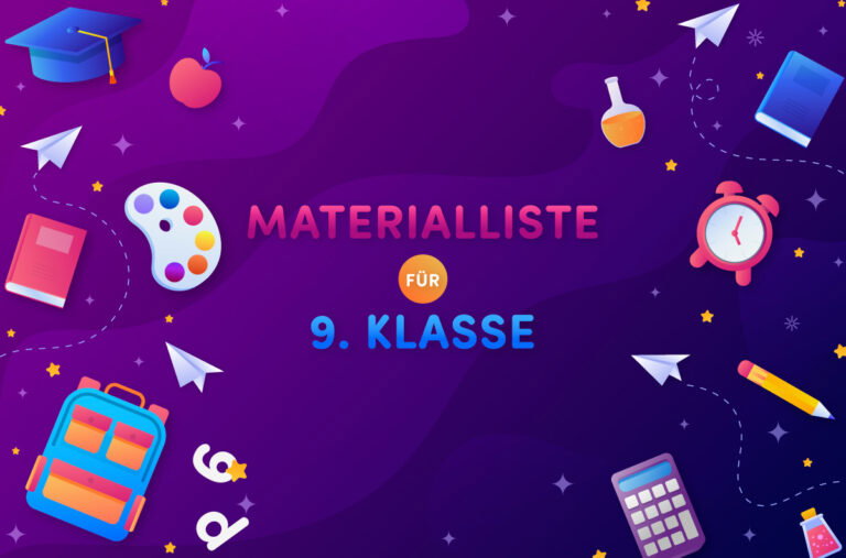 Materialliste – Klassenstufe 9