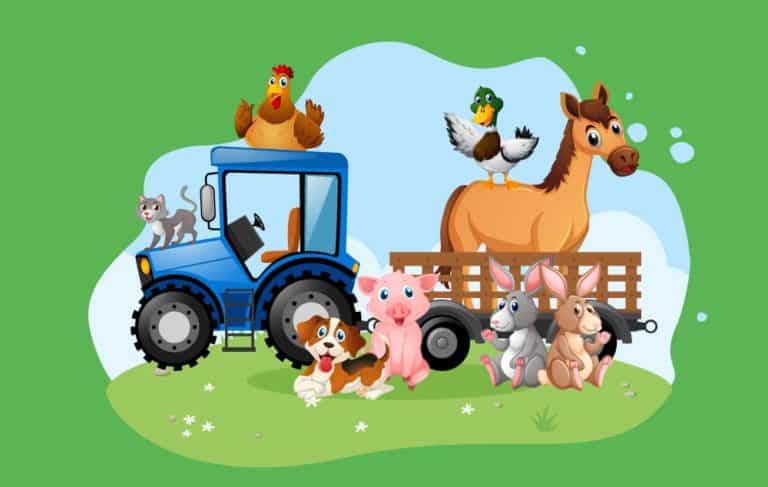 Find Words: Animals on a farm