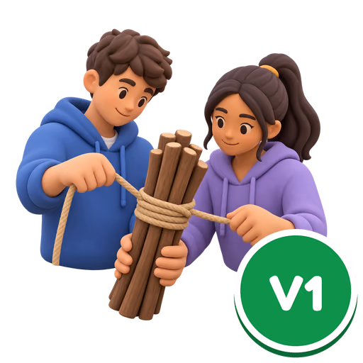 Bild zum Wort „bind“: To tie or fasten something tightly with a rope, string or band.