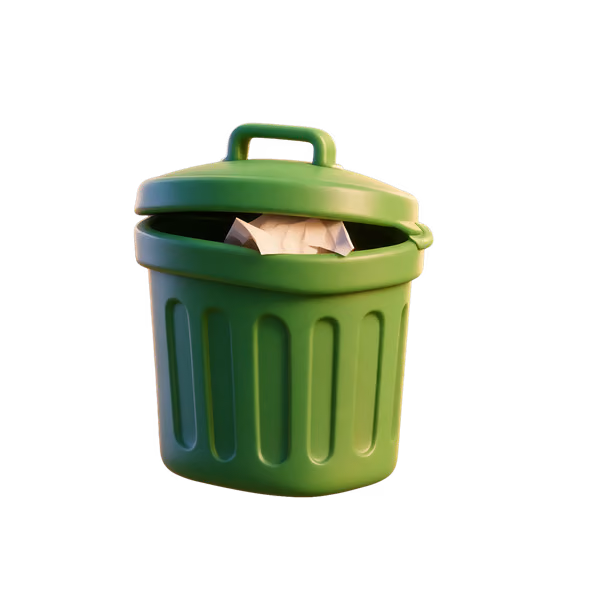 Bild zum Wort „bin“: a container for rubbish