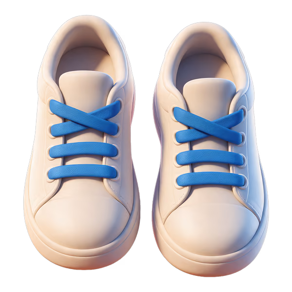 Bild zum Wort „sneaker“: a comfortable shoe with a rubber sole that people wear for sport or every day