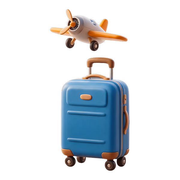 Bild zum Wort „travel“: to go from one place to another, often far away