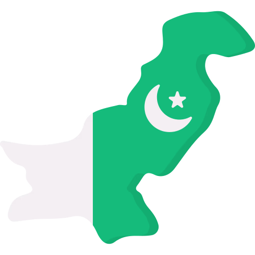 Bild zum Wort „Pakistan“: A country in South Asia, bordered by India, Afghanistan, Iran and China; its capital is Islamabad.