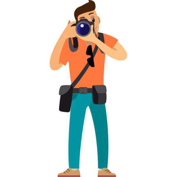 Bild zum Wort „photographer“: A person who takes photographs, especially as a job.