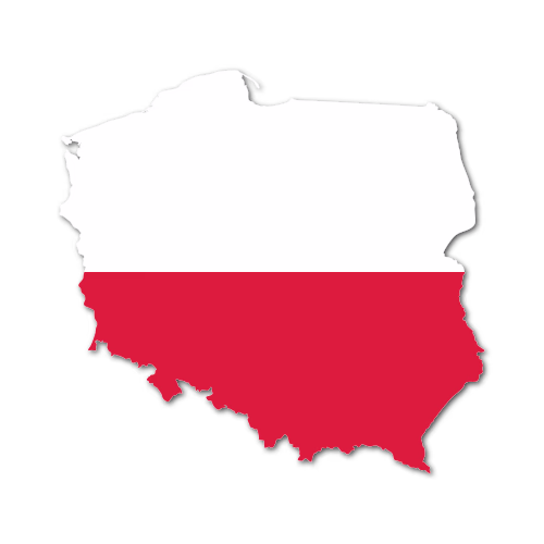 Bild zum Wort „Poland“: A country in Central Europe whose capital is Warsaw.