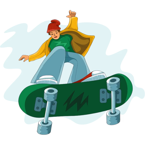 Bild zum Wort „practise new tricks“: To do new tricks again and again in order to get better at them.