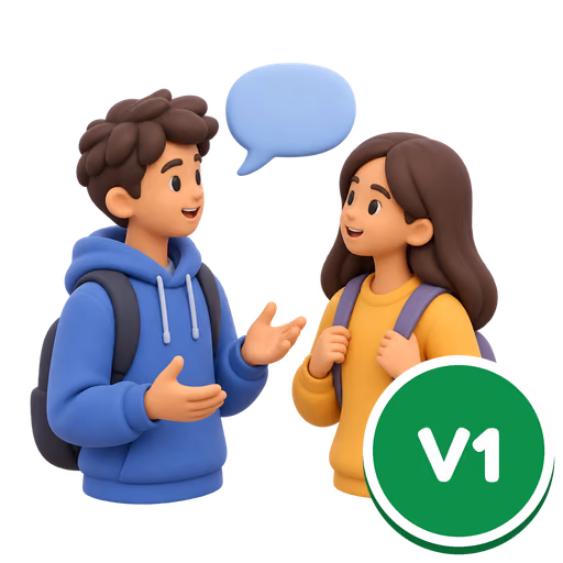 Bild zum Wort „speak“: To say words in order to communicate, or to be able to use a language.