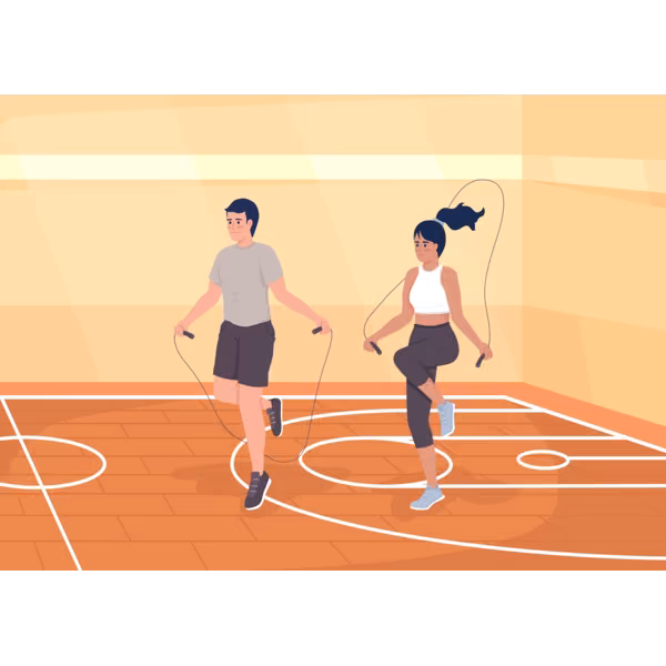 Bild zum Wort „sports hall“: A large building or room where people play indoor sports such as basketball, badminton or volleyball.